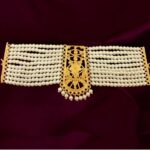 10 lines Heavy Bridal Pearl Mantasha Traditional Jewellery For Women & Girls